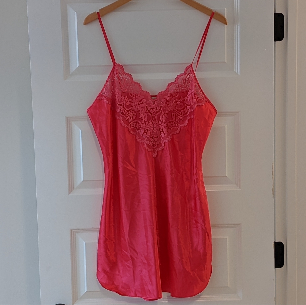 Vintage Satin & Lace Chemise